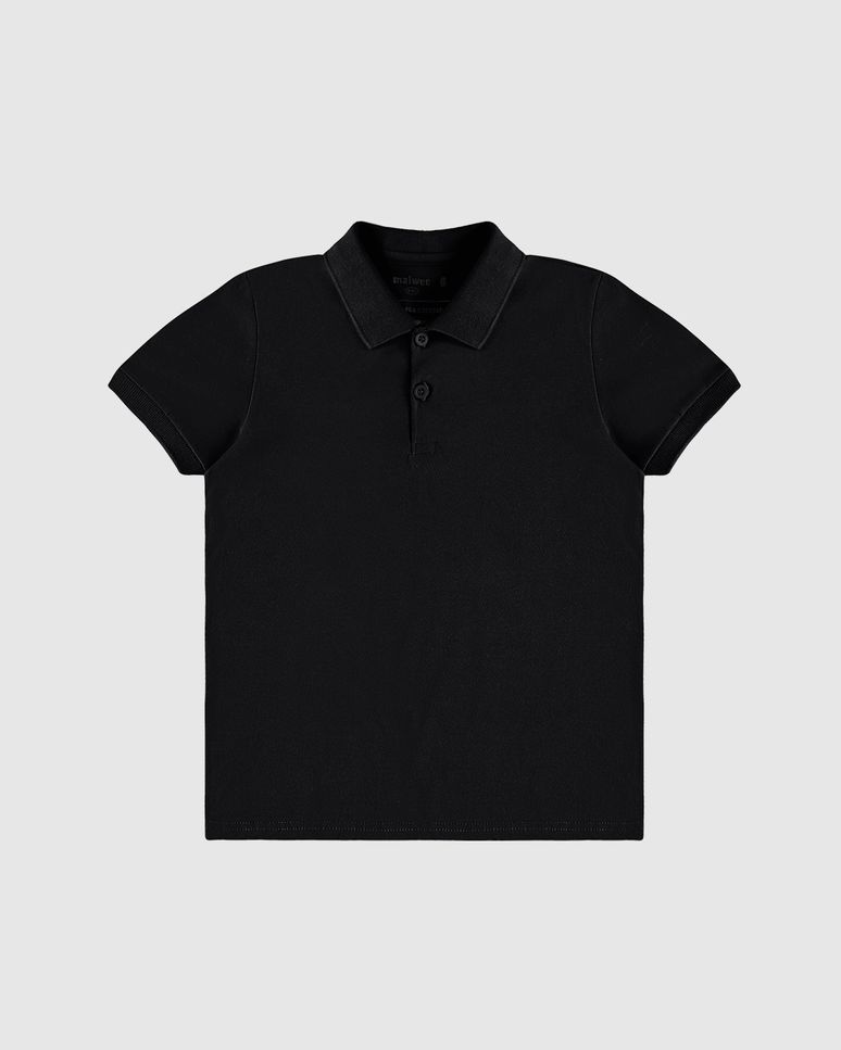 Camisa Polo Infantil Menino Peitilho Frontal Em Algodão Malwee Kids