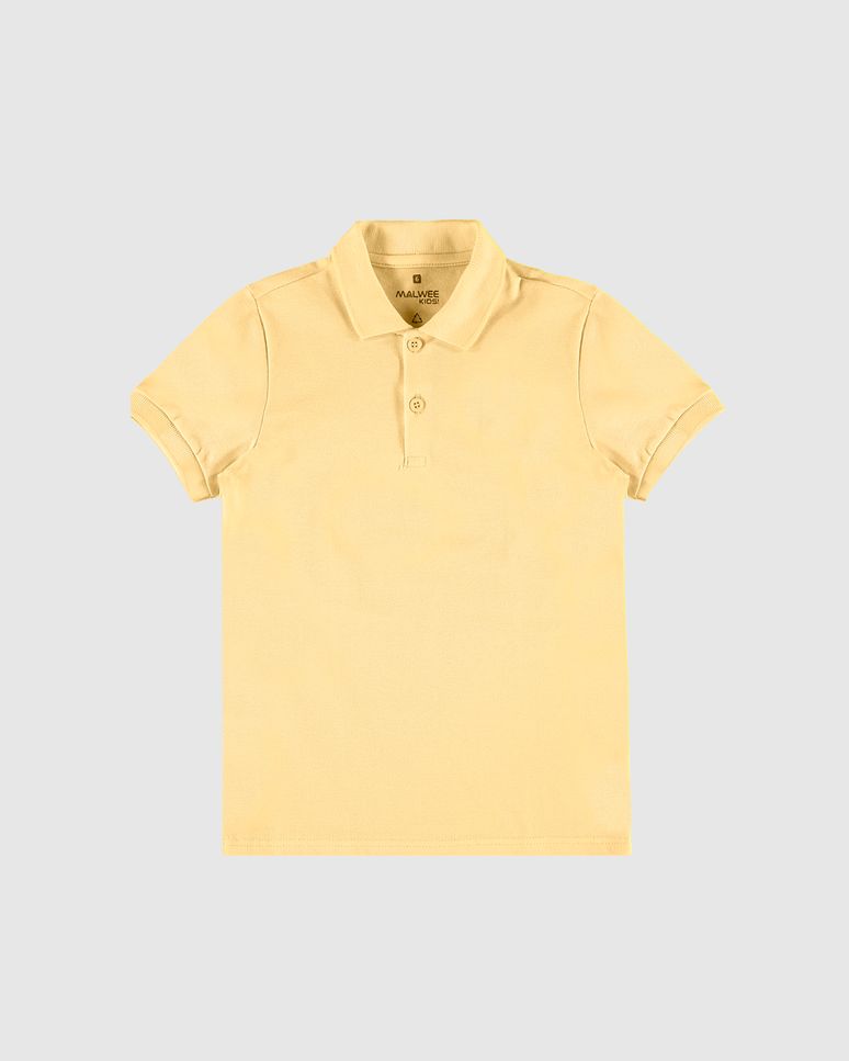 Camisa Polo Infantil Menino Gola Esporte Em Piquet Stretch Malwee Kids
