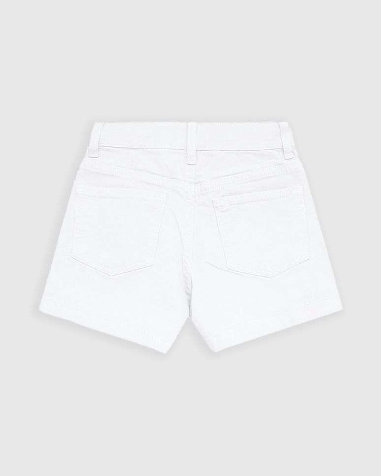 Shorts Infantil Menina Cintura Elástico Ajustável Em Sarja Stretch Malwee Kids