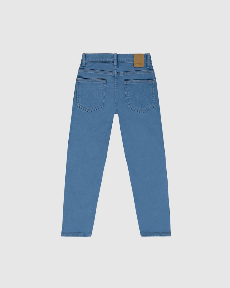 Calça Infantil Menino Slim Em Jeans Moletom Malwee Kids