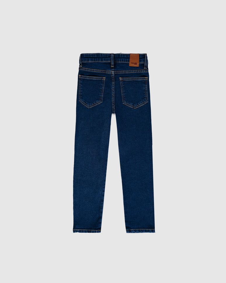 Calça Infantil Menina Skinny Cintura Ajustável Em Jeans Moletom Malwee Kids