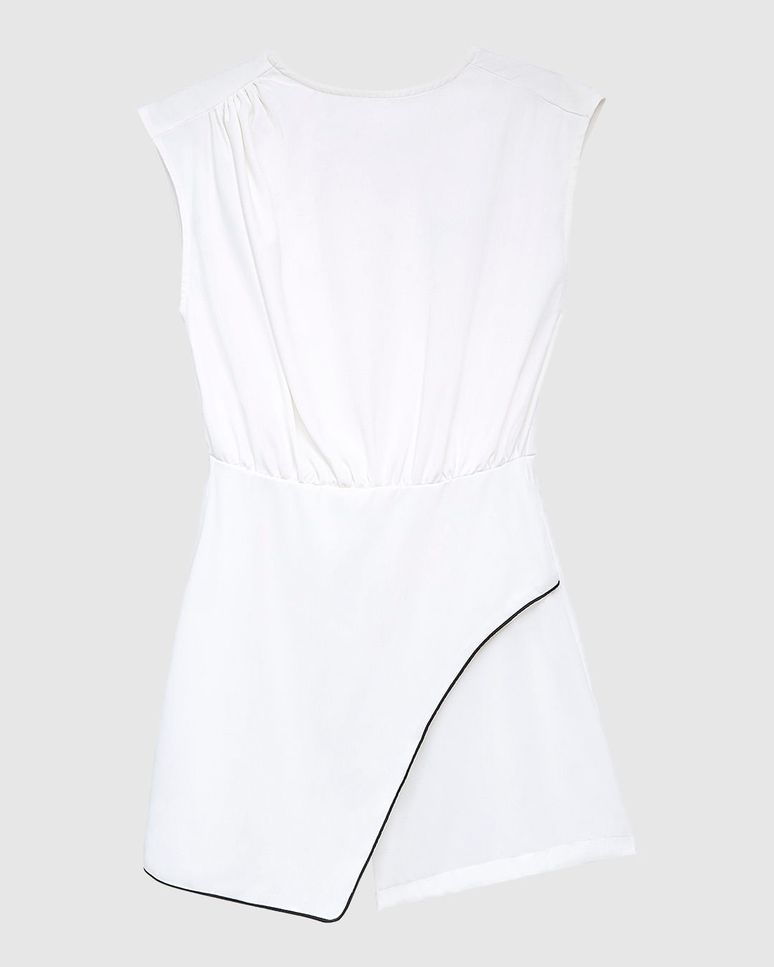 Macaquinho Feminino Transpassado Em Crepe - ENFIM