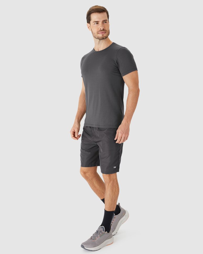 Camiseta Esportiva Masculina Slim Em Malha Dry Malwee Active