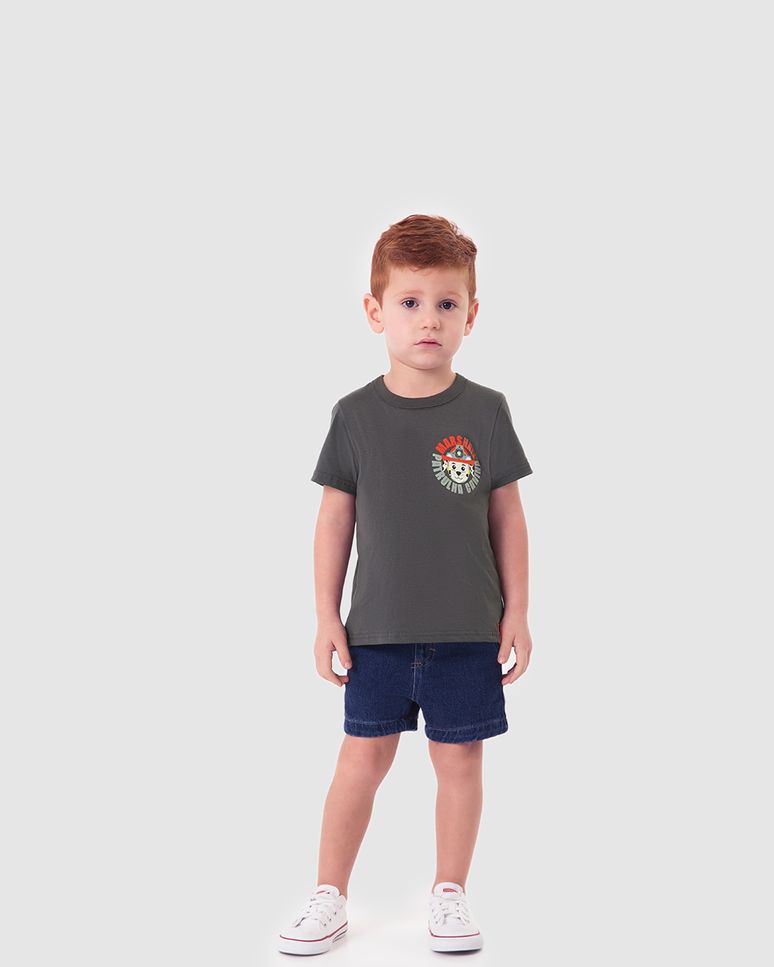 Camiseta Infantil Menino Especial Patrulha Canina Em Algodão Malwee Kids