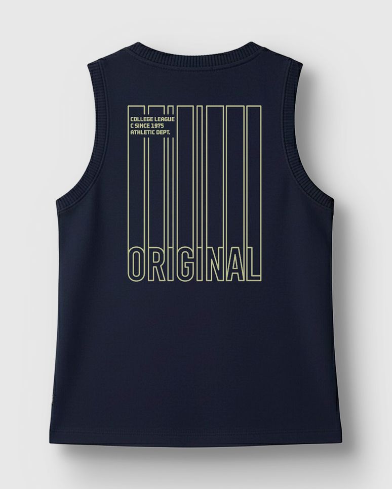 Conjunto Menino Regata Estampa Efeito HD Costas Em Algodão - Carinhoso