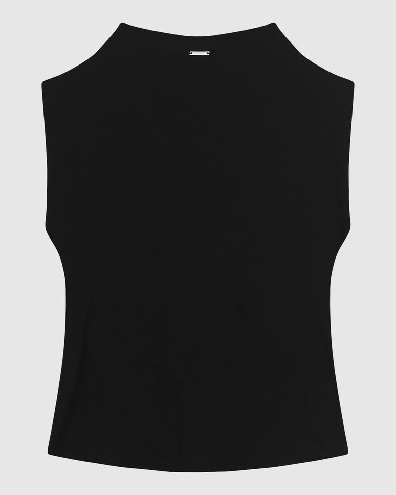 Blusa Feminina Ampla Decote Drapeado Em Viscose Stretch - ENFIM