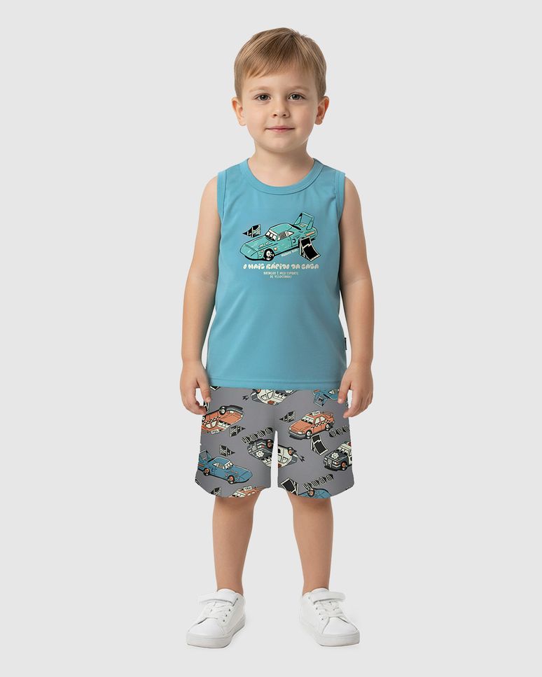 Conjunto Infantil Menino O Mais Rápido Da Casa Em Algodão Malwee Kids