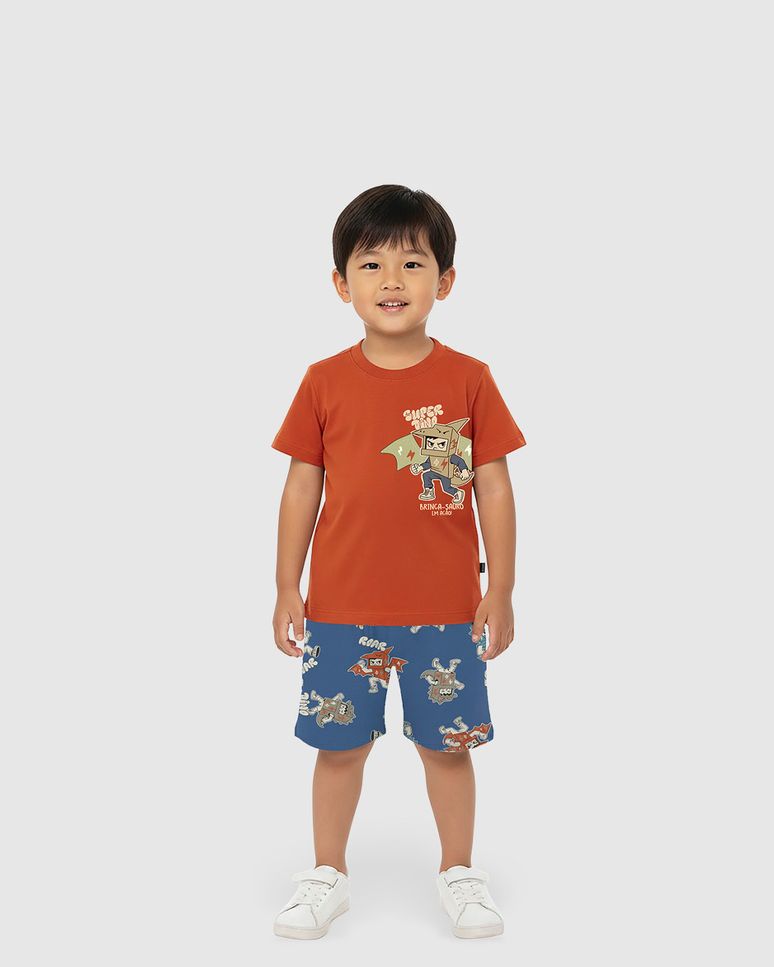 Conjunto Infantil Menino Brinca-Sauro Em Alção Malwee Kids