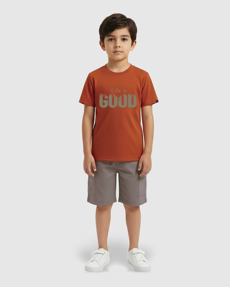 Conjunto Infantil Menino Life Is Good Em Algodão Malwee Kids