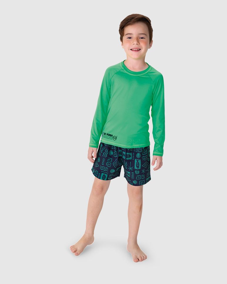 Camiseta Praia Infantil Unissex Me Encontre Especial Com QR Code Malwee Kids