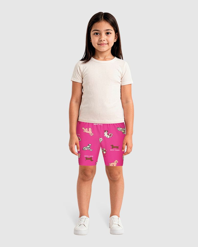 Bermuda Infantil Menina Estampada Em Algodão Malwee Kids