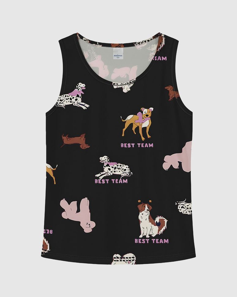 Regata Infantil Menina Estampada Em Algodão Malwee Kids