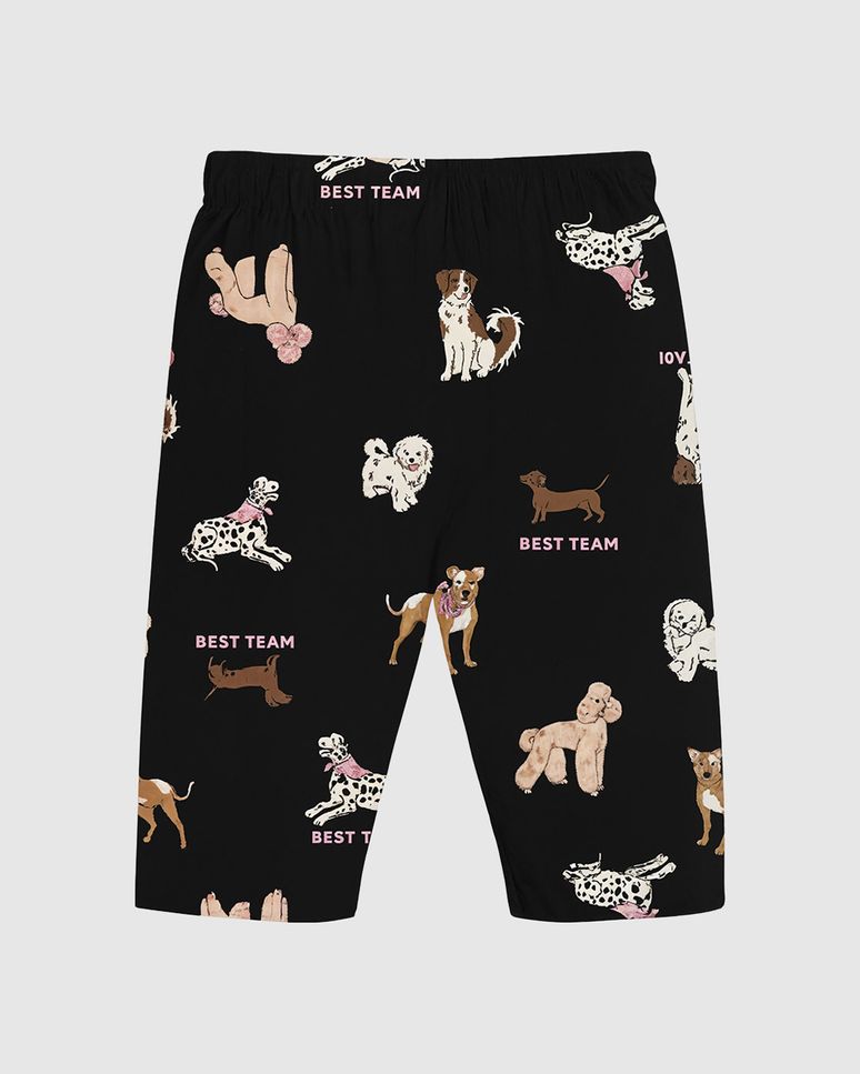 Bermuda Infantil Menina Estampada Em Algodão Malwee Kids