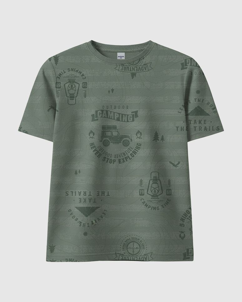 Camiseta Infantil Menino Estampada Em Algodão Malwee Kids