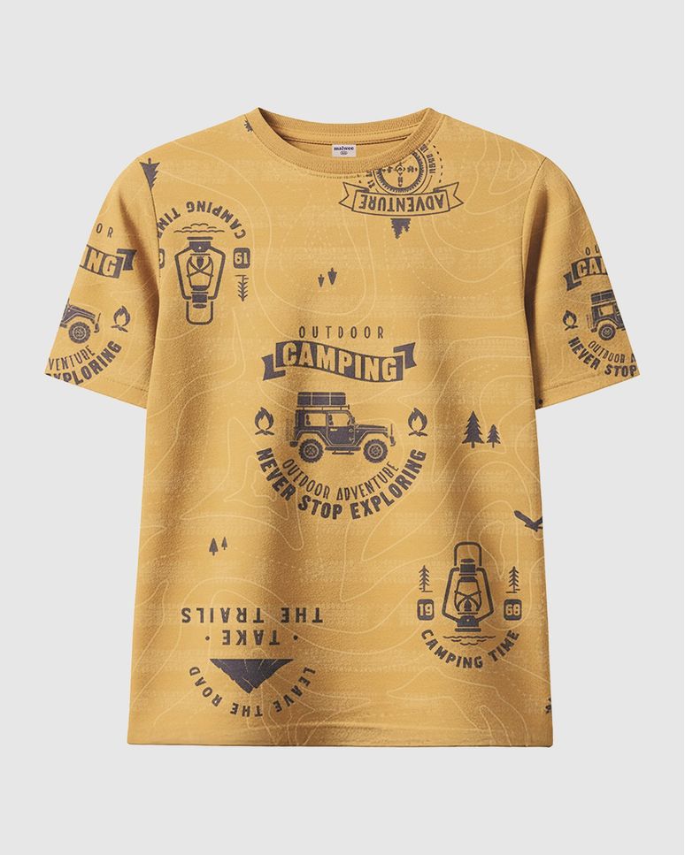 Camiseta Infantil Menino Estampada Em Algodão Malwee Kids