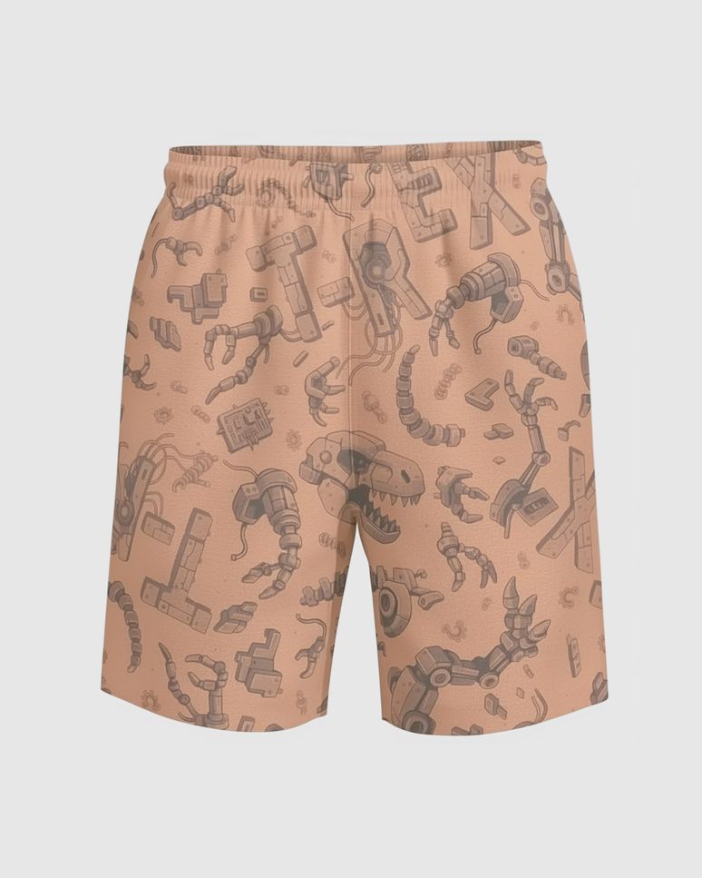 Bermuda Infantil Menino Estampada Em Microfibra Malwee Kids