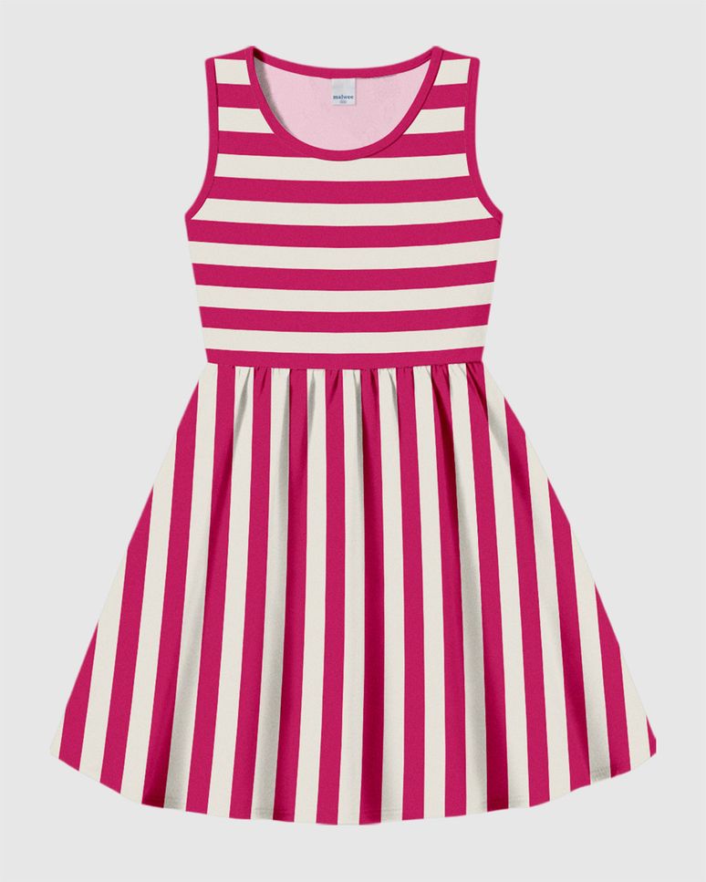 Vestido Infantil Estampado Em Algodão Malwee Kids