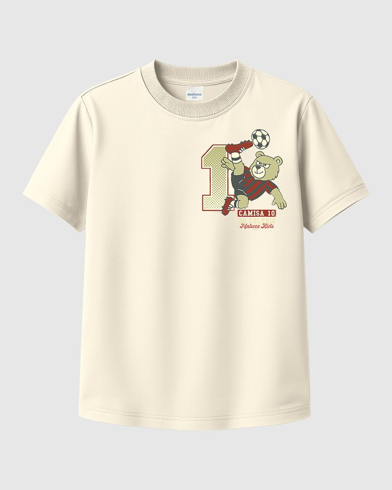 Camiseta Infantil Menino Camisa 10 Do Colégio Em Algodão Malwee Kids