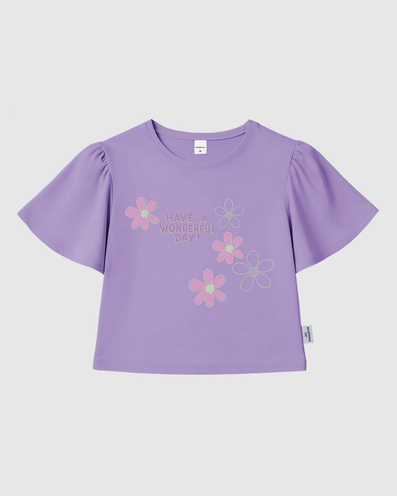 Blusa Infantil Menina Box Have A Wonderful Day Em Algodão Malwee Kids