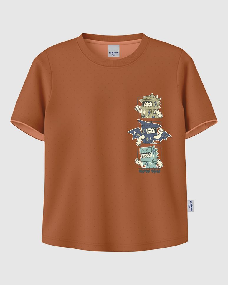 Camiseta Infantil Menino Estampa Modo Dino Em Malha Botonê Malwee Kids