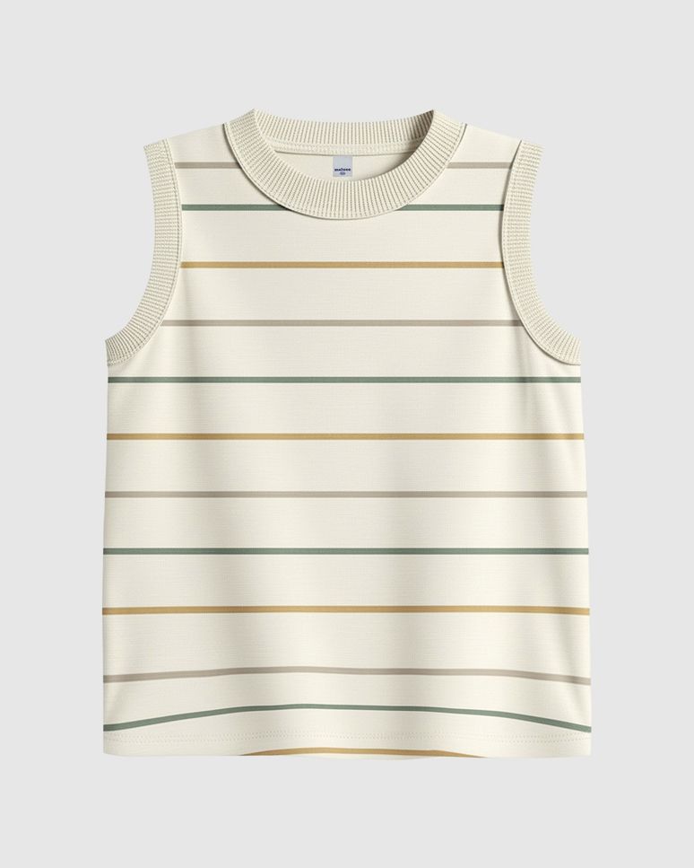 Regata Infantil Menino Listras Coloridas Em Algodão Malwee Kids