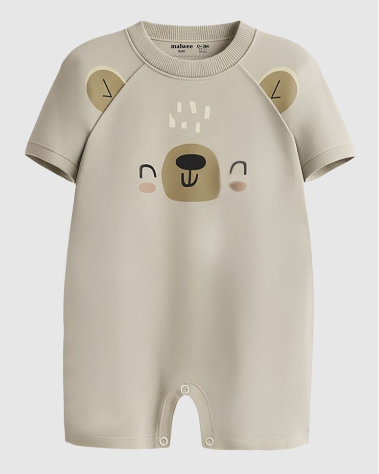 Macaquinho Bebê Menino Com Aplique Interativo Em Algodão Malwee Kids