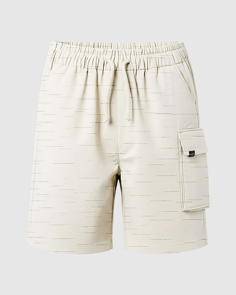 Bermuda Infantil Menino Bolso Lateral Em Moletinho Rajado Malwee Kids