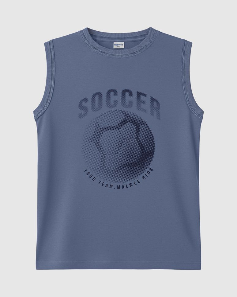 Regata Infantil Menino Soccer Your Team Em Algodão Malwee Kids