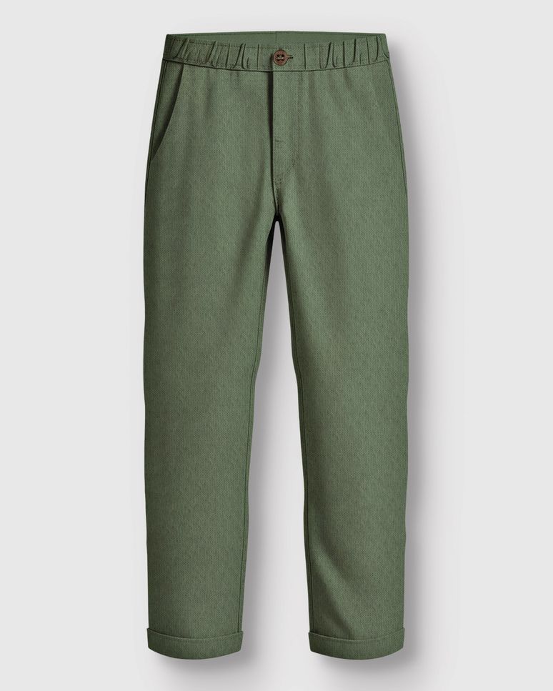 Calça Menino Slim Cós Elástico Bolso Faca Em Moletom Piquet - Carinhoso