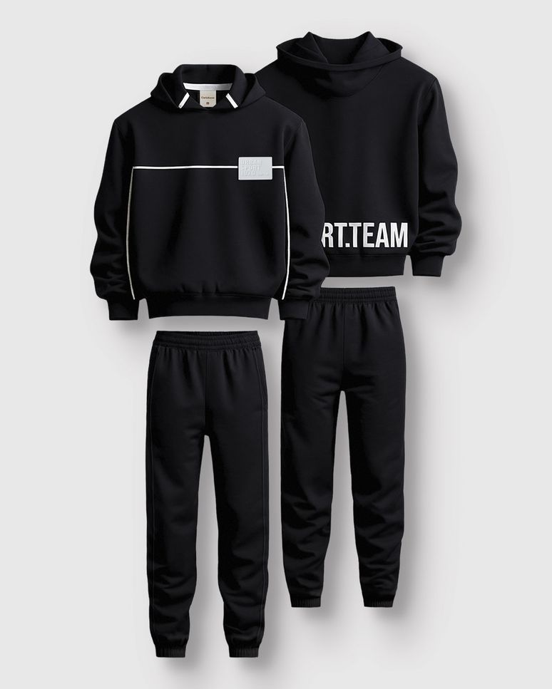 Conjunto Menino Blusão Sport Team E Calça Malha Suedine Premium - Carinhoso