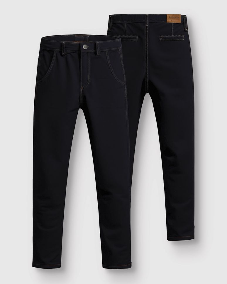 Calça Menino Chino Em Sarja Com Elastano - Carinhoso