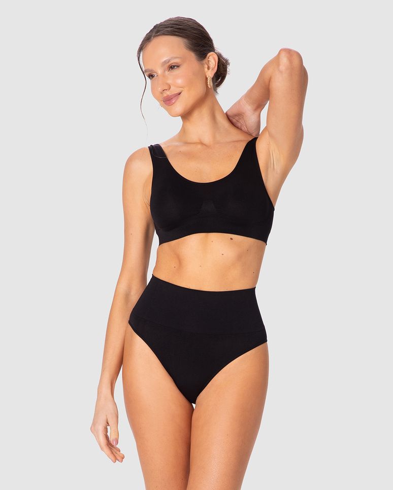 Calcinha Feminina Modeladora Sem Costura Em Poliamida