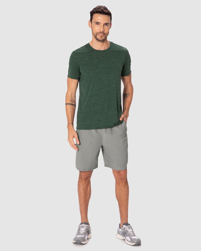 Bermuda Esportiva Masculina Cadarço E Bolso Interno Em Tafetá Malwee Active