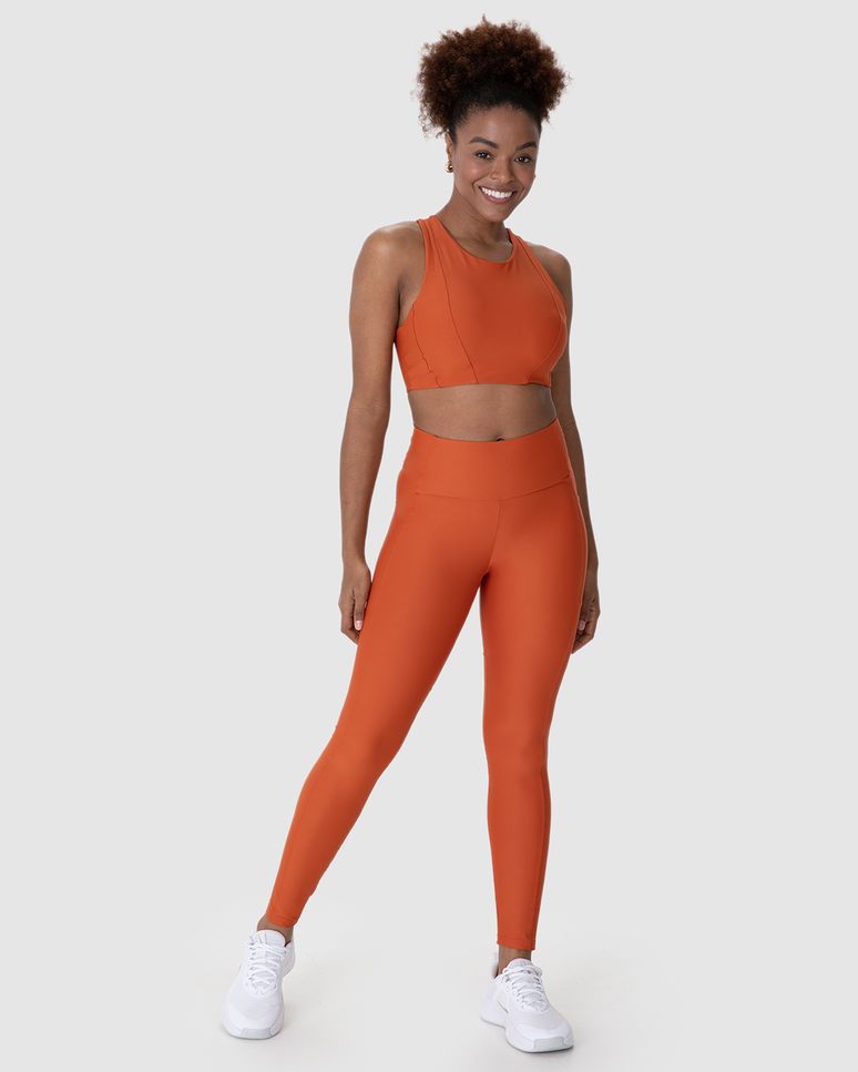 Calça Legging Esportiva Recorte Em Malha Texturizada Stretch Malwee Active