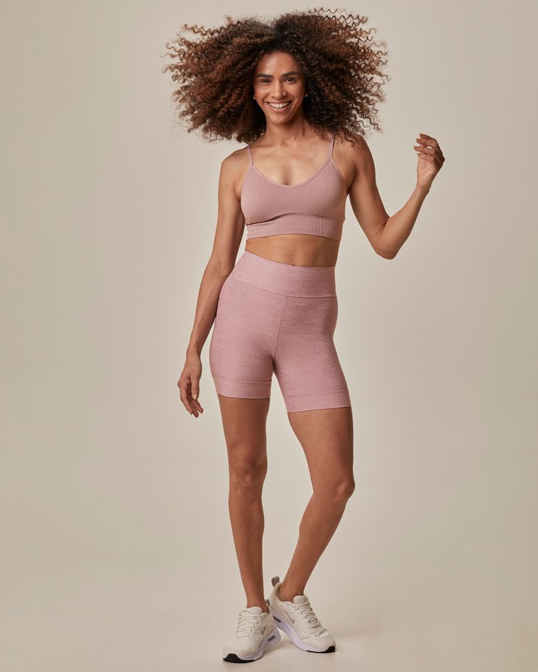 Shorts Esportivo Feminino Bolso Lateral Malha Dry E Proteção UV50+ Malwee Active