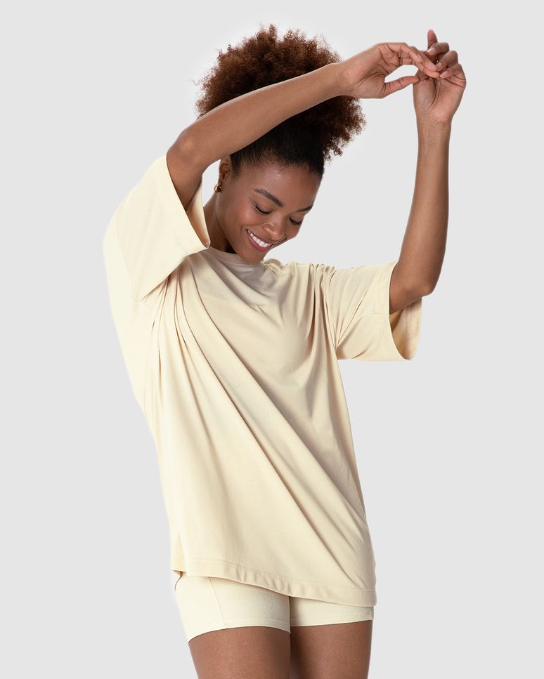 Blusa Esportiva Feminina Oversized Em Malha Dry E Proteção UV Malwee Active