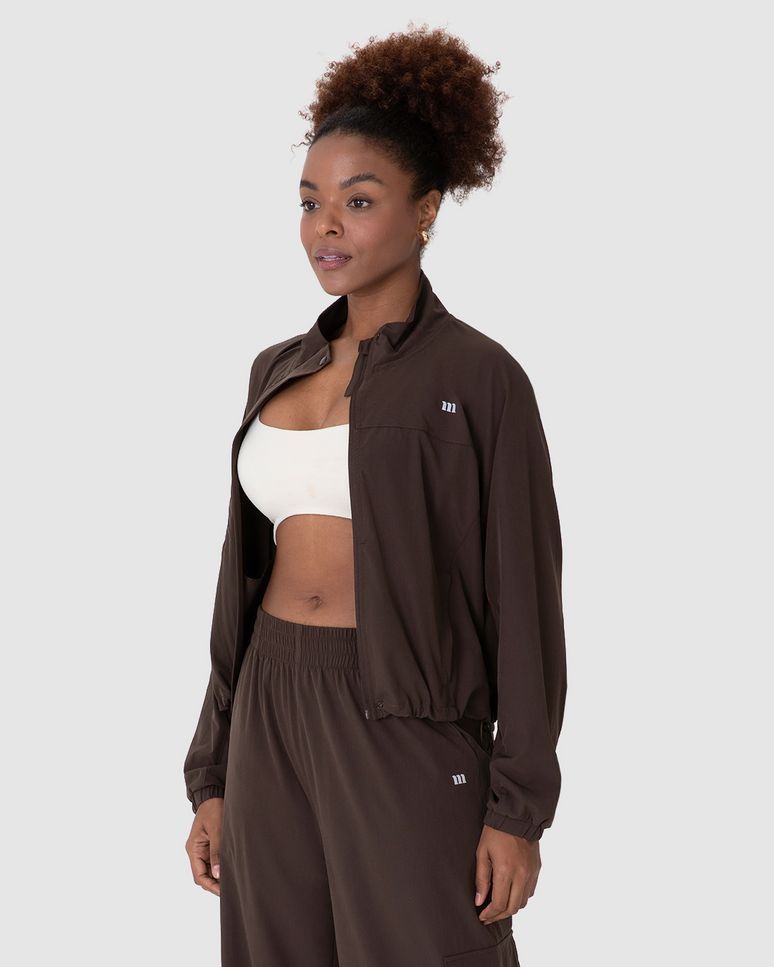 Jaqueta Esportiva Feminina Ampla Barra Regulagem Interna Tafetá Malwee Active