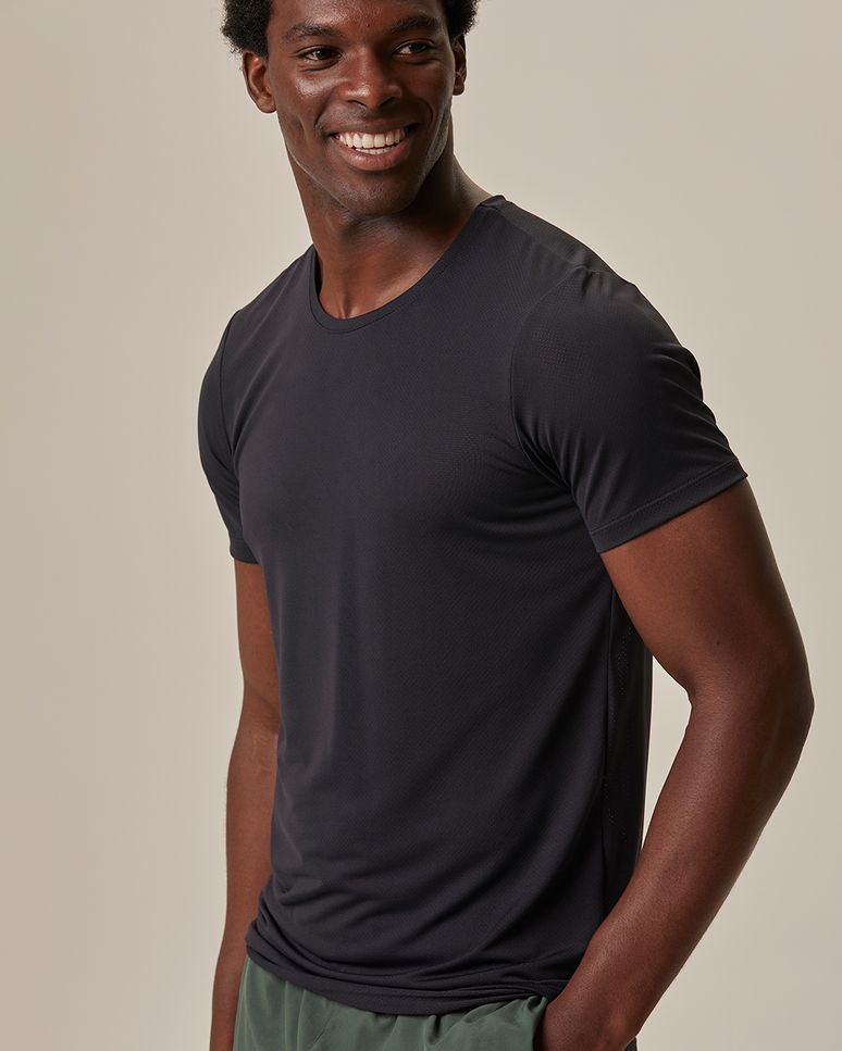 Camiseta Esportiva Masculina Slim Em Malha Dry Malwee Active