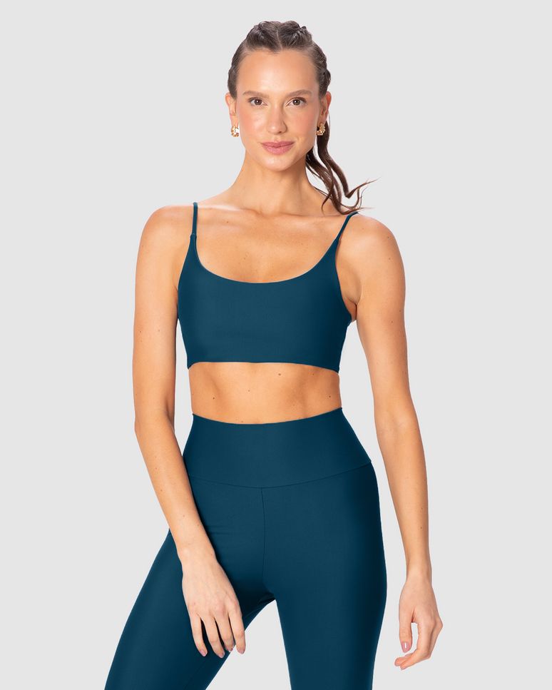 Top Regata Esportivo Alça Fina Bojo Removível Em Malha Dry E Proteção UV50+ Malwee Active