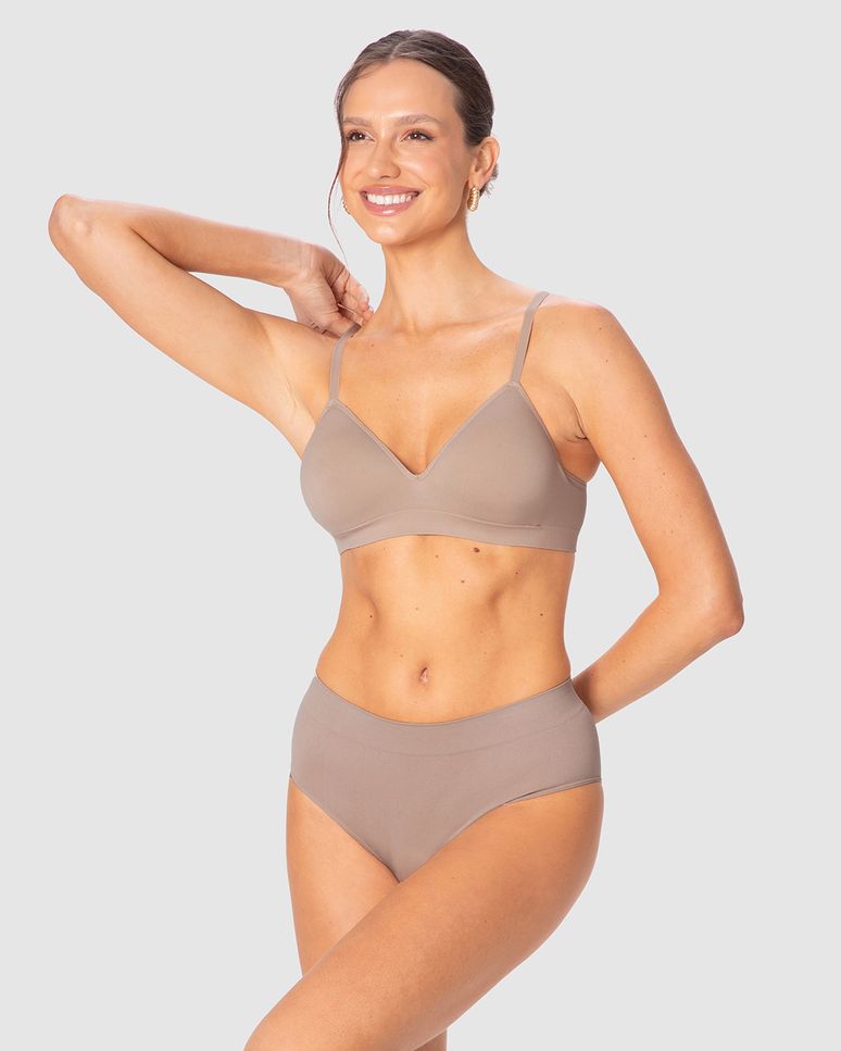 Sutiã Com Bojo Sem Costura Em Poliamida