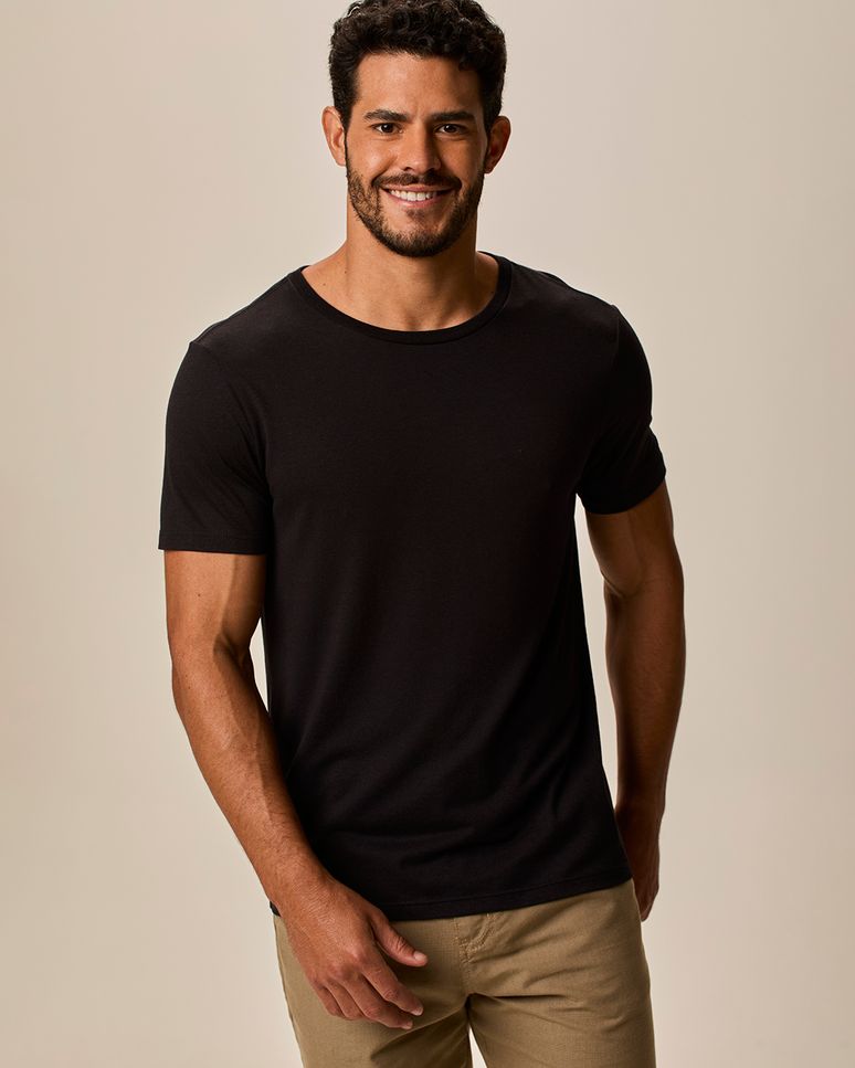 Camiseta Movimento Masculina Slim Em Malha Anti Odor