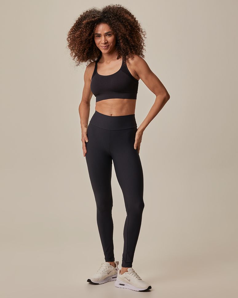 Calça Legging Esportiva Feminina Em Malha Com Proteção UV50+ Malwee Active