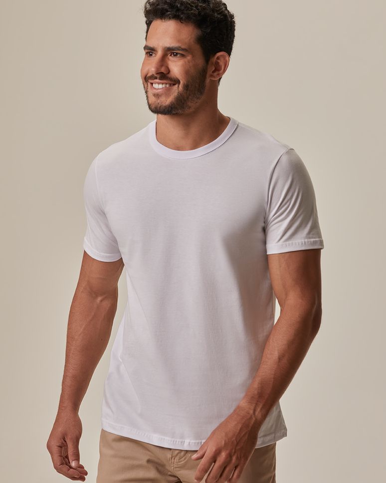 Camiseta Original Masculina Decote Redondo Em Algodão