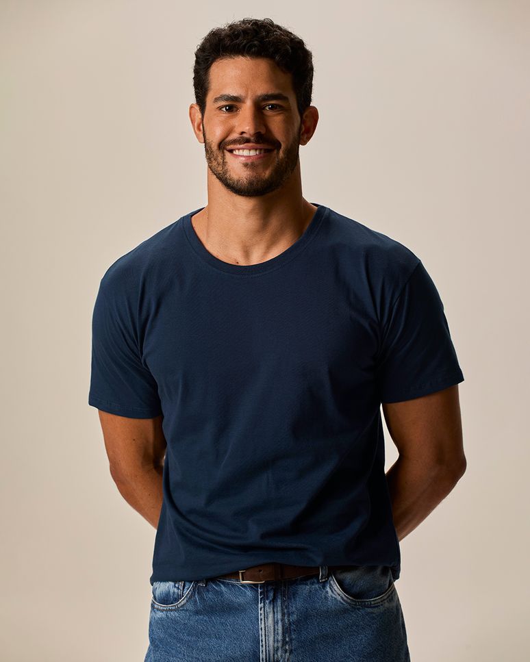 Camiseta Original Masculina Decote Redondo Em Algodão