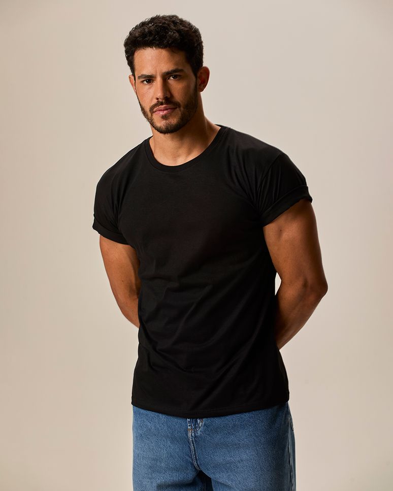 Camiseta Original Masculina Decote Redondo Em Algodão