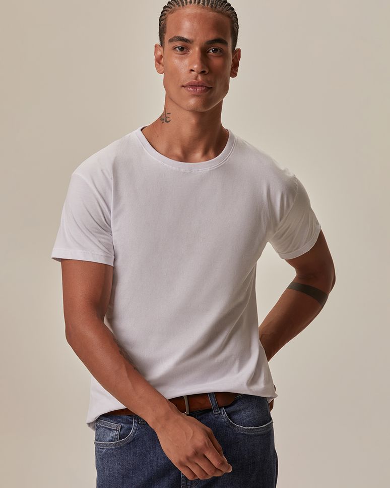 Camiseta Original Masculina Decote Redondo Em Algodão