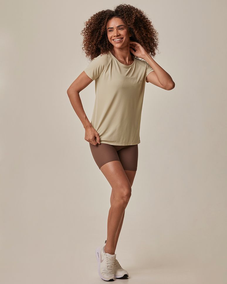 Blusa Esportiva Feminina Em Malha Poliamida Creponada Malwee Active