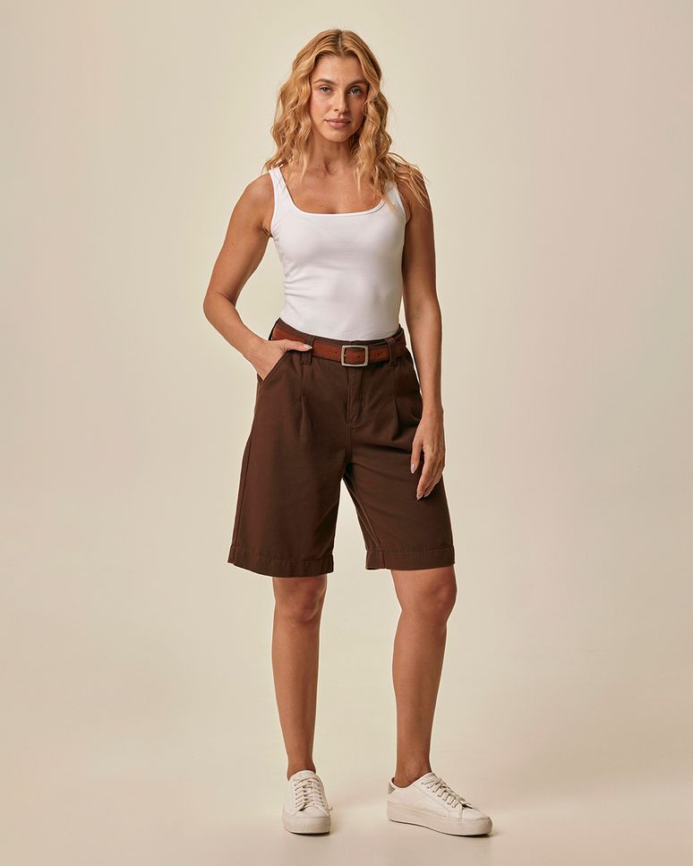 Regata Básica Feminina Alça Média Em Algodão