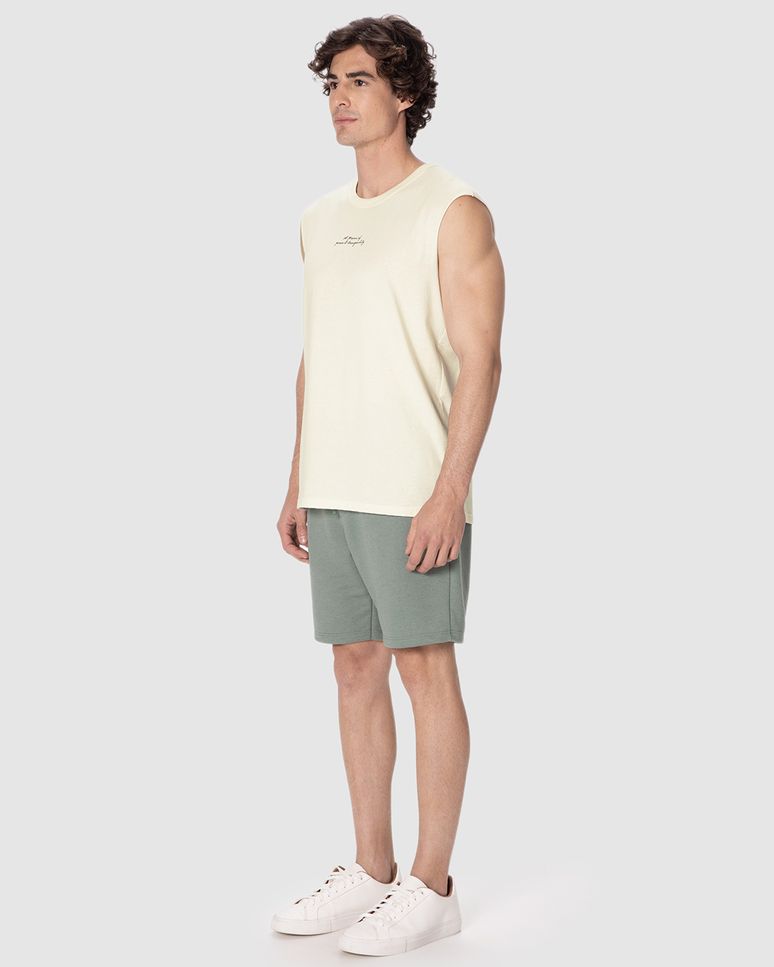 Regata Masculina Machão Alça Larga Estampada Em Algodão