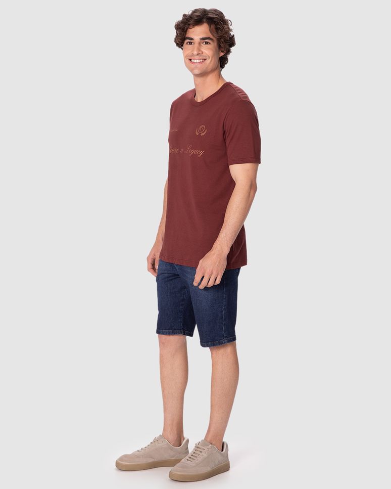 Camiseta Masculina Slim Basket Club Leave A Legacy Em Algodão